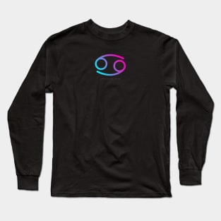 Gradient Cancer Zodiac Long Sleeve T-Shirt